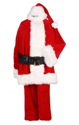 Kerstman Fluweel Original Style Rood-Wit