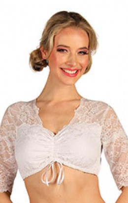 Dirndlblouse wit