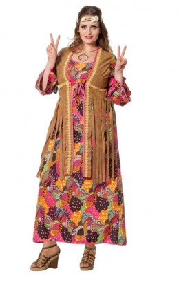 Jurk hippie lang