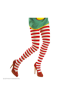 panty, gestreept rood/wit