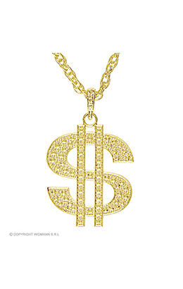 gouden dollar ketting