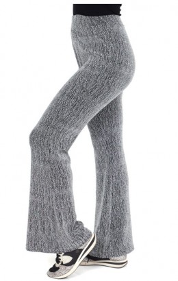 Flared pants glitter zilver