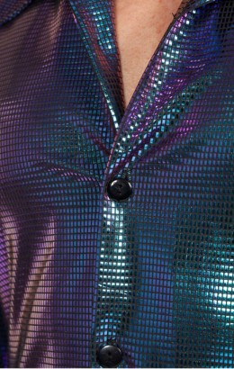 Blouse disco paars/blauw (V)