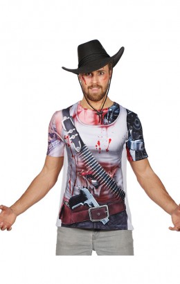 Shirt met print cowboy