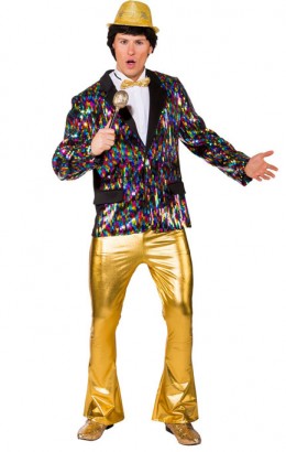 Broek Disco Goud 