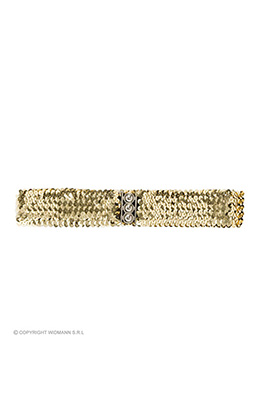 riem pailletten, goud