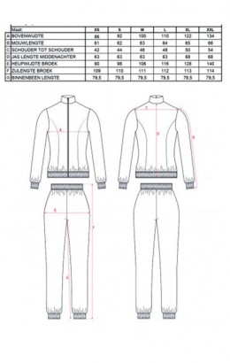 Trainingspak dames Wiet