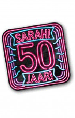 Huldeschild Sarah Neon