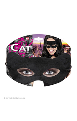 oogmasker, zwarte kat