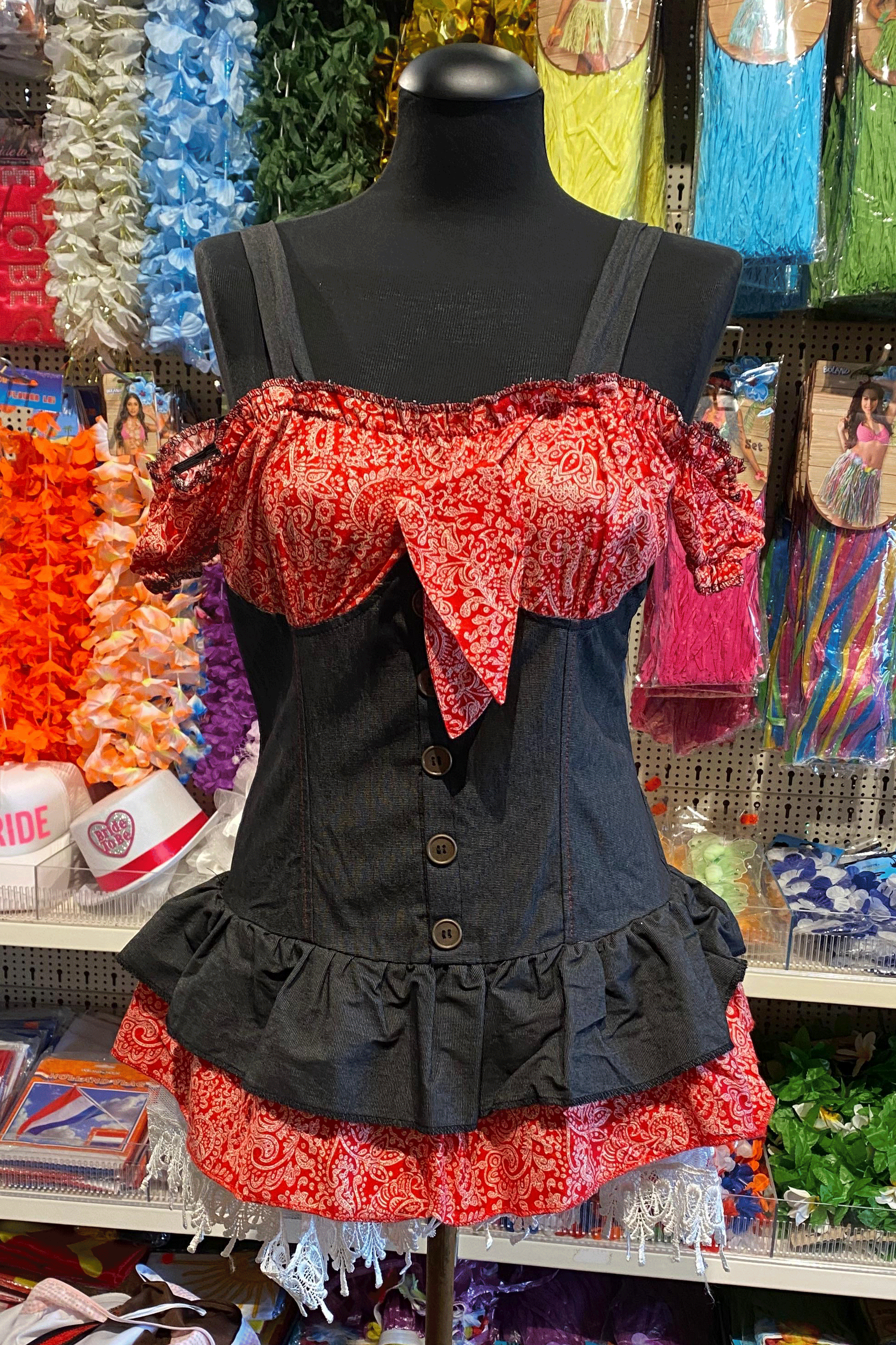 Cowboy jurk met bandana print