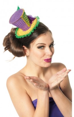 Mini hoed Mardi gras