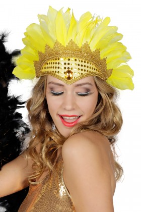 Samba tooi met pailletten en veren