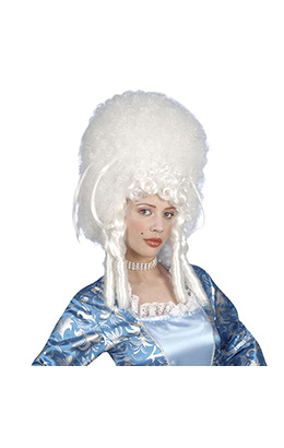 pruik, madame bovary wit