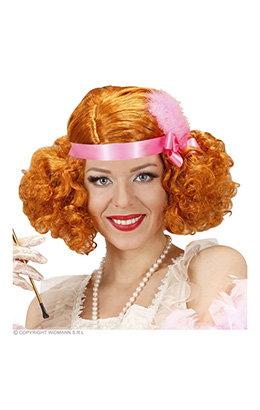 pruik burlesque rood