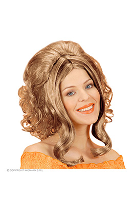 pruik, catherine blond met bruine accenten