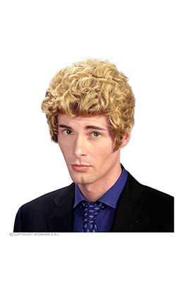 pruik, brad blond
