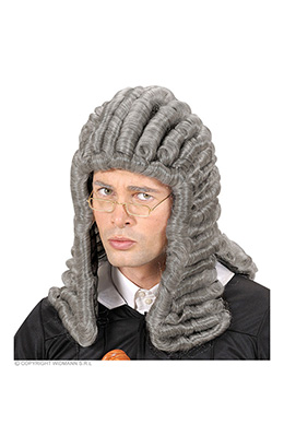 pruik, rechter grijs