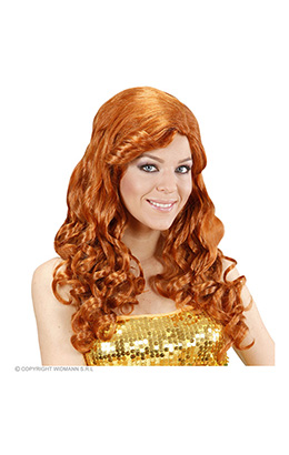 pruik, jessica rood