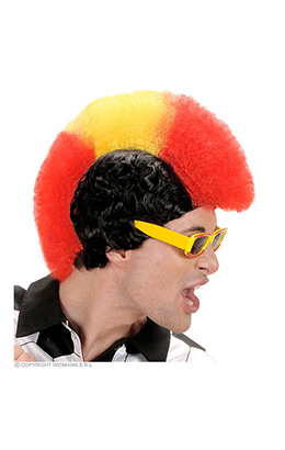 pruik, supporter spanje man