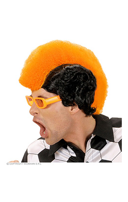 pruik, supporter nederland man