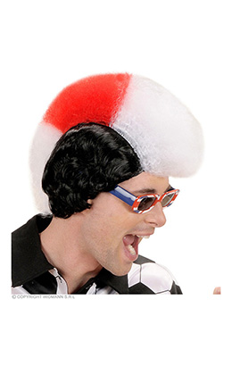 pruik, supporter engeland man
