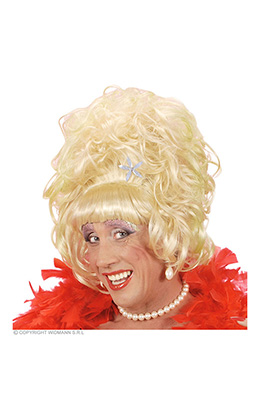 pruik, drag queen blond