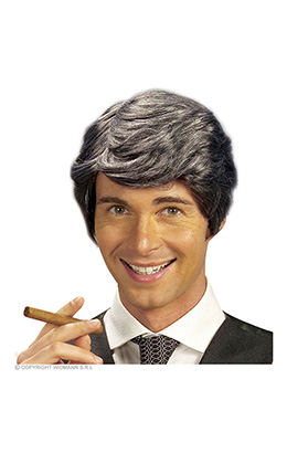 pruik, rick grijs