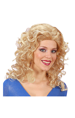 pruik, rita blond met highlights