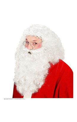 luxe set kerstman, pruik en baard