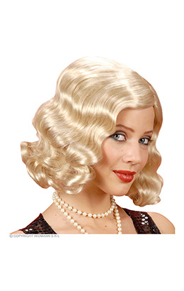 pruik, roaring 20s blond