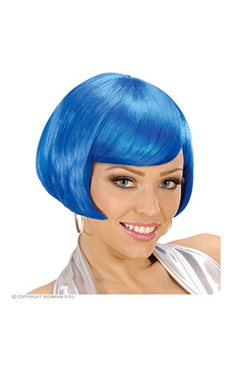 pruik, valentina blauw