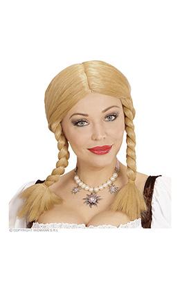 pruik, wendy blond (in plastic doos)