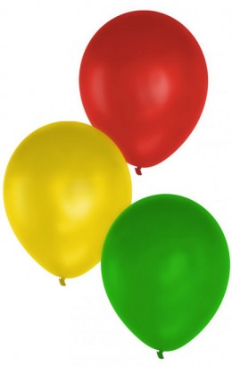 Ballonnen Rood Geel Groen Carnaval