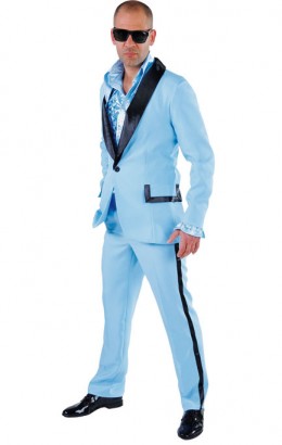 Disco kostuum blauw