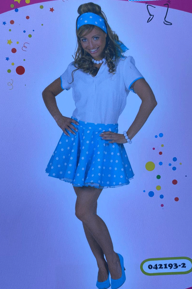 Rock en Roll setje blauw dames