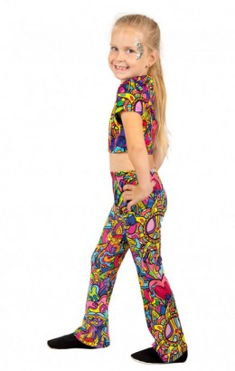 Flared pants Colourful meisje