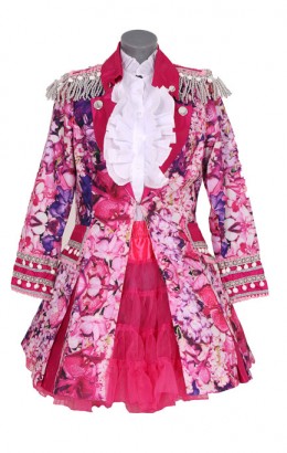 Carnavalsjasje luxe Pink Flower Dames