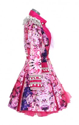 Carnavalsjasje luxe Pink Flower Dames