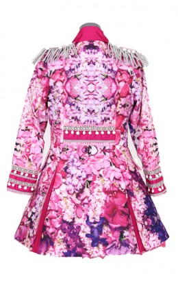 Carnavalsjasje luxe Pink Flower Dames