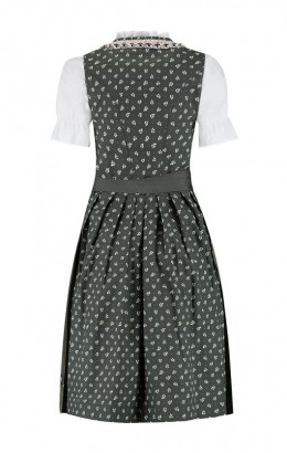 Dirndl jurkje 3-delig bosgroen 100% katoen