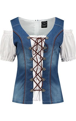 Dirndl-lijfje Jeans