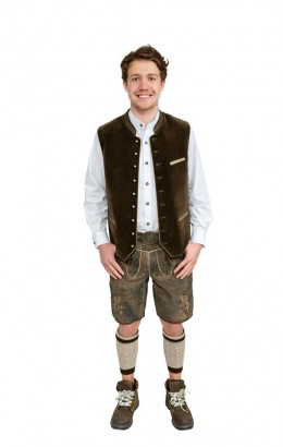 Trachtenvest Premium olijfgroen