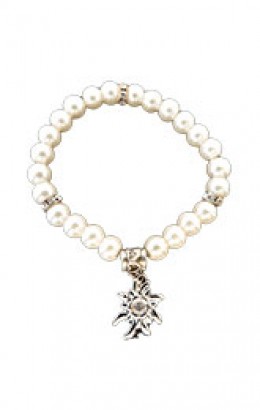 Armband parels edelweiss
