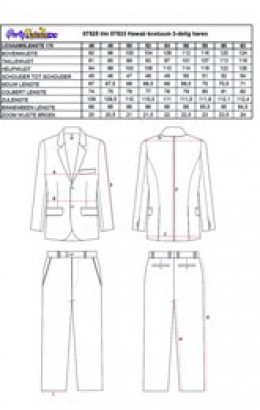 Kostuum glitter zilver metallic 3 delig