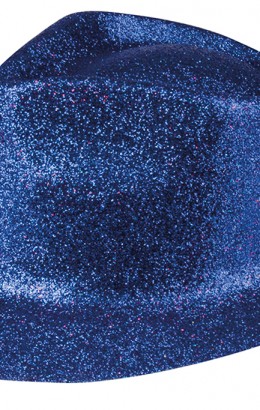 Glitterhoed koningsblauw