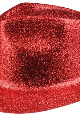 Glitterhoed rood