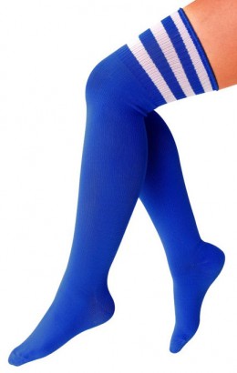Cheerleader kousen blauw