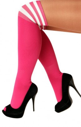Cheerleader kousen roze 
