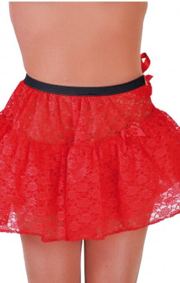 Petticoat kant rood