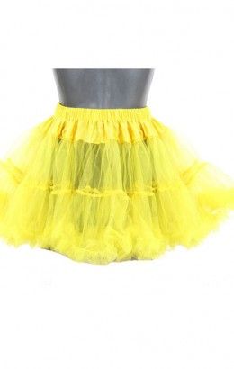 Petticoat kort geel